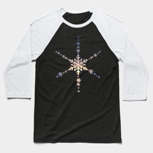 Snowflakes Design Baseball T-Shirt